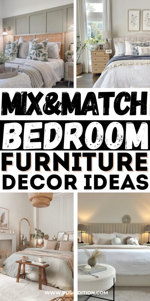 mix and match bedroom ideas pin