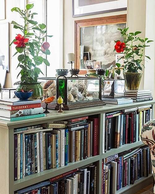 vintage decor books ideas with a divider