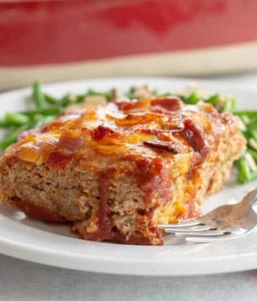 Meatloaf with bacon
