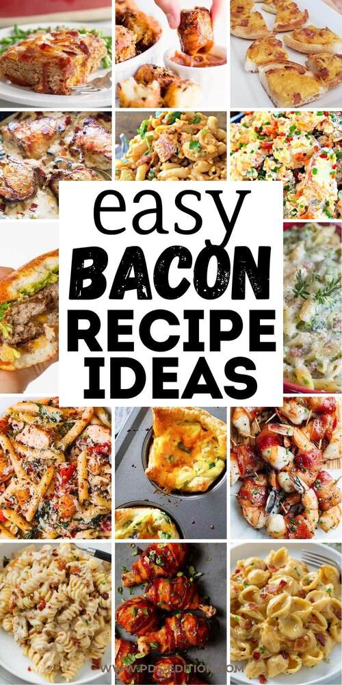 cottage bacon recipe for dinner pin