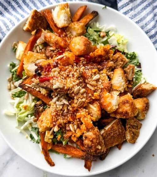 gluten free chicken salad recipe with Thai flavors