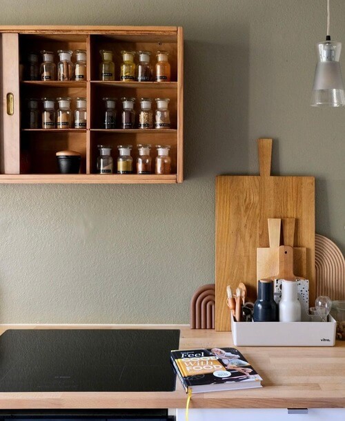 Kitchen Decor and Organization Ideas  with a spice rack