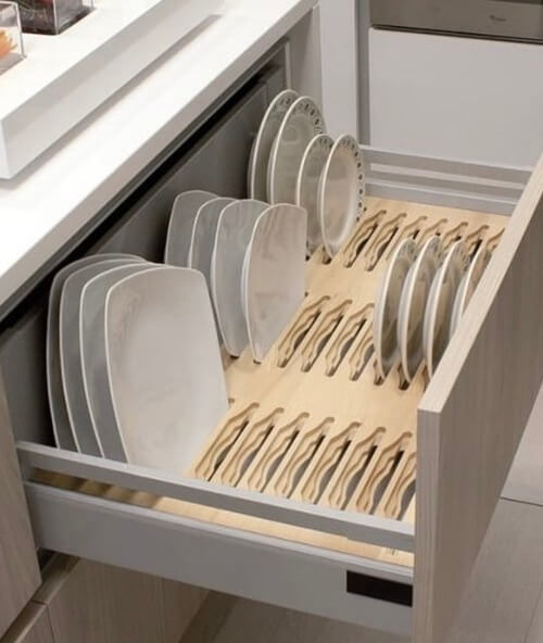Kitchen Decor and Organization Ideas  for plates