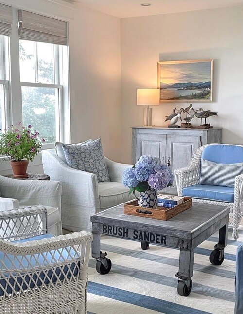 Home Refresh Ideas with grey and blue