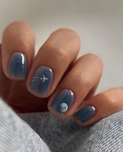 dark night sky nail designs