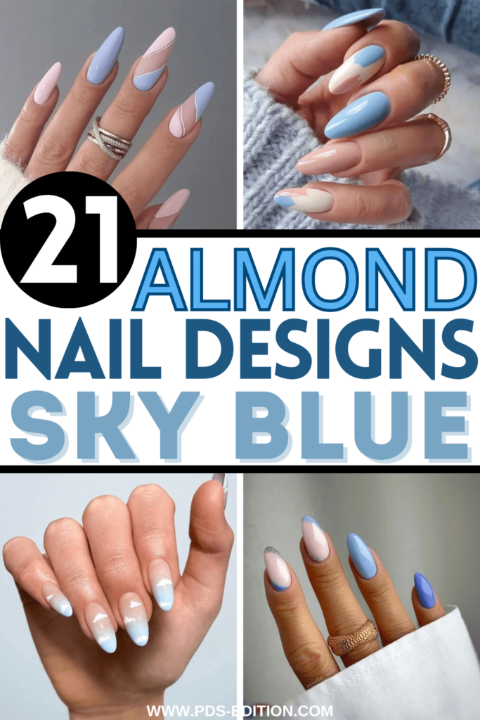 sky nail polish art designs pin