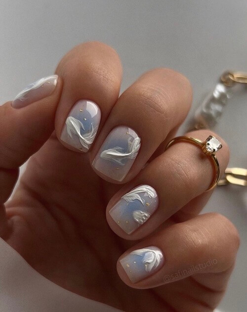 Fish swimming on your nail