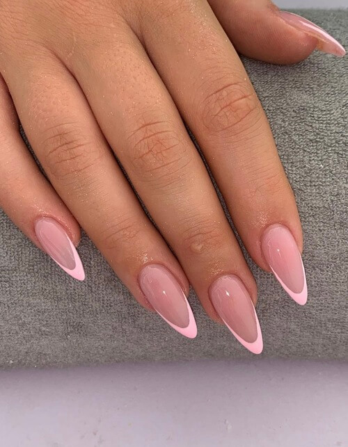 Pink French tips